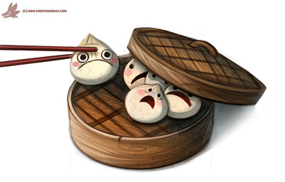ambiguous_gender basket black_eyes blush chopsticks container copyright_symbol dot_eyes food frown group open_mouth scared simple_background simple_eyes symbol tan_body white_background piper_thibodeau animate_inanimate food_creature 2015 digital_media_(artwork) digital_painting_(artwork) painting_(artwork)