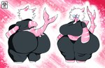 anthro belly big_belly big_breasts big_butt bottom_heavy breasts butt clothing eyewear female fish_tail glasses hair huge_breasts huge_butt huge_hips huge_thighs legwear logo navel overweight overweight_anthro overweight_female pink_body roblox_skin silly silly_face solo standing tail text thick_tail thick_thighs three-quarter_view wearing_glasses white_hair wide_hips fiwzycat! roblox fish human humanoid mammal marine robloxian shark absurd_res artist_logo digital_media_(artwork) english_text full-length_portrait hi_res portrait shaded soft_shading