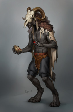 animal_skin anthro barefoot biped black_body black_fur bone bone_mask bread claws clothed clothing digitigrade feet food fur magic_user male mask muscular muscular_anthro muscular_male paint shaman skull skull_mask solo standing toe_claws topless tribal_spellcaster kahito-slydeft canid canine canis mammal wolf hi_res