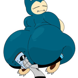 anthro big_butt blue_body bodily_fluids breasts butt claws clothed clothed_humanoid clothing container duo eyes_always_closed eyes_closed eyewear fangs feet female for_a_head huge_butt jar larger_female male multicolored_body nude nude_anthro nude_female overweight overweight_anthro overweight_female paws shirt simple_background size_difference smaller_male soles sunglasses sweat sweatdrop tan_body teeth thick_thighs topwear white_background white_clothing white_shirt white_topwear wide_hips itz_not_v nintendo pokemon jarhead_(itz_not_v) generation_1_pokemon humanoid mammal object_head pokemon_(species) snorlax 1:1 hi_res