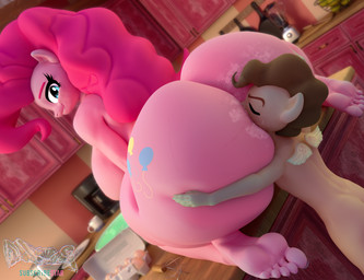 age_difference anal anthro big_breasts big_butt breasts butt butt_grab duo feet female hand_on_butt hug huge_breasts huge_butt hugging_another hugging_butt inside kitchen male male/female male_rimming male_rimming_female nude older_female older_on_young oral rimming rimming_female sex shota side_boob size_difference wings young young_anthro young_male younger_anthro younger_male conditional_dnp dduns friendship_is_magic hasbro my_little_pony mythology pinkie_pie_(mlp) pound_cake_(mlp) earth_pony equid equine horse mammal mythological_creature mythological_equine pegasus pony 3d_(artwork) digital_media_(artwork) hi_res