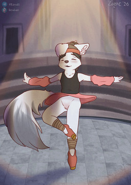 5_fingers accessory anthro armwear ballet bare_shoulders bent_leg biped black_markings black_nose blush bottomwear butt clothed clothed_anthro clothed_female clothing collarbone dance_shoes dancewear dipstick_tail exposed eyebrows eyelashes eyes_closed female female_anthro fingers flat_chested floor fluffy fluffy_tail footwear fur genitals hair hair_accessory hair_bun headband humanoid_genitalia humanoid_hands humanoid_vulva innie_vulva inside loli long_tail markings no_underwear open_mouth open_smile pirouette_(ballet) plantar_flexion plantigrade pointe_shoes public public_exposure shirt shoes skirt slim slim_anthro slim_female smile snout solo spinning straight_leg tail tail_markings tank_top theater tile tile_floor topwear upskirt vulva white_body white_fur young young_anthro young_female liryal hollyann_hoythund alaskan_klee_kai canid canine canis domestic_dog hybrid mammal spitz wolf 2d_animation absurd_res animated english_description frame_by_frame full-length_portrait hi_res loop portrait
