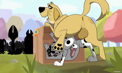 adolescent adult_on_adolescent age_difference anal anal_penetration anatomically_correct anatomically_correct_genitalia anatomically_correct_penis animal_genitalia animal_penis anus balls black_body black_fur black_nose black_spots bodily_fluids canine_genitalia canine_penis chew_toy cum cum_in_ass cum_inside cum_on_body dialogue elderly_male exposed feral floppy_ears fur genital_fluids genitals group heterochromatic_ears male male/male mature_male nude outside_sex penetration penis sex spots tan_body tan_fur white_body white_fur white_spots young foxretro 101_dalmatian_street 101_dalmatians disney dylan_(101_dalmatians) fergus_(101_dalmatians) godfrey_(101_dalmatians) hansel_(101_dalmatians) spencer_(101_dalmatians) bird_dog canid canine canis dachshund dalmatian domestic_dog fox golden_retriever hunting_dog husky mammal nordic_sled_dog red_fox retriever spitz true_fox hi_res