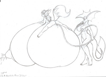 anthro belly big_belly big_breasts bodily_fluids breasts duo female frill_(anatomy) genital_fluids genitals hose hose_in_vagina hose_inflation huge_belly huge_breasts hyper hyper_belly hyper_breasts inflation lactating liquid_inflation lying lying_on_self nude on_front vaginal_fluids vulva water_inflation blackfox85 nintendo pokemon eevee eeveelution generation_1_pokemon pokemon_(species) vaporeon monochrome