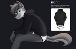 anthro blue_eyes briefs bulge clothing drawyourfursona fur grey_body grey_fur hoodie hoodie/briefs_meme looking_at_viewer male simple_background sitting smile solo text topwear underwear user_avatar white_clothing white_underwear sebtheredpanda meme_clothing twitter zach_the_wolf canid canine canis mammal wolf absurd_res english_text hi_res meme