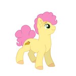 feral fur green_eyes hair hooves male pink_body pink_fur pink_hair pink_tail simple_background smile solo standing tail white_background yellow_body anonymous_artist friendship_is_magic hasbro my_little_pony li'l_cheese_(mlp) equid equine horse mammal pony 1:1 hi_res