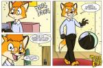 2014 anthro bulge canid canine clothed clothing comic ending english_text erection erection_under_clothing eyewear fox glasses magazine male mammal pawpads pornography solo text tony_crynight