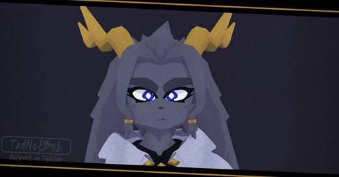 anthro bodily_fluids clothing coat cockslap cum cum_in_mouth cum_inside deep_throat drinking drinking_cum duo eyebrows fellatio female female_focus first_person_view fur genital_fluids genitals grey_body grey_fur hair horn humanoid_genitalia humanoid_penis long_ears looking_at_viewer male male/female male_pov offscreen_character oral oral_penetration penetration penile penis ponytail purple_eyes sex slap smile thick_eyebrows topwear tuxedo_vest tednotbob pseudoregalia sybil_(pseudoregalia) bovid caprine lagomorph mammal 3d_(artwork) 3d_animation animated digital_media_(artwork) no_sound webm