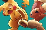 3:2 3_toes ambiguous_gender attack big_eyes brown_body buneary crotch_attack crotch_kick duo featureless_crotch feet game_freak generation_1_pokemon generation_4_pokemon genital_torture get_it_go hi_res kick long_ears nintendo open_mouth pain paws pikachu pokemon pokemon_(species) red_cheeks simple_background tail toes violence yellow_body