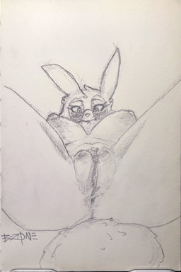 anthro anus blush breasts close-up eyewear female genitals glasses looking_up_at_pussy nipples presenting presenting_anus presenting_vulva solo spread_legs spreading vulva wearing_glasses ppmp bandai_namco digimon digi_(yourdigimongirl) digimon_(species) renamon hi_res sketch traditional_media_(artwork)