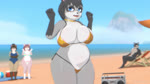 16:9 2023 3d_(artwork) 3d_animation 5_fingers accident accidental_exposure animated anthro anthro_focus areola areola_slip beach big_butt big_nipples bikini black_body black_fur black_hair black_nose blue_clothing blue_eyes blue_pupils blue_swimwear blush bouncing_breasts bra breast_physics breast_squeeze breasts butt canid canine canis cleavage clothed clothing cute_fangs daughter_(lore) day digital_media_(artwork) domestic_cat eyewear facial_markings felid feline felis female female_focus fingers fist front_view fur glasses gloves_(marking) gold_bikini gold_clothing gold_swimwear golden_week grey_body grey_fur hair hand_on_breast head_markings hi_res holding_breast lilian_(omegaozone) long_playtime looking_down low-angle_view mammal markings mask_(marking) mature_female maya_(omegaozone) micro_bikini mother_(lore) mother_and_child_(lore) mother_and_daughter_(lore) music nipples omegaozone one-piece_swimsuit orange_bra orange_clothing orange_panties orange_underwear outside overweight overweight_anthro overweight_female panties parent_(lore) parent_and_child_(lore) parent_and_daughter_(lore) pink_areola pink_nipples procyonid public public_exposure pupils raccoon rachel_(omegaozone) sand seaside shaking_breasts side-tie_bikini skimpy_bikini solo_focus sound sound_effects squeezing standing string_bikini swimwear teasing thick_thighs underwear voice_acted wardrobe_malfunction webm white_eyewear white_glasses wide_hips widescreen wolf wolf_dad_(omegaozone)