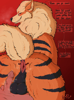 animal_genitalia animal_penis anus anus_blush balls bestiality blush blush_lines blushing_profusely bodily_fluids breath butt canine_genitalia canine_penis cheek_tuft dialogue duo erection facial_tuft feral feral_temptation first_person_view fluffy fluffy_butt fluffy_tail genitals human_on_feral humanoid_genitalia humanoid_penis imminent_anal imminent_sex interspecies male male/male male_on_feral musk musk_cloud musky_anus musky_balls musky_butt musky_penis neck_tuft on_lap penis raised_tail rear_view red_background saliva simple_background sitting sitting_on_another sitting_on_lap smile speech_bubble tail talking_feral text throbbing throbbing_anus toothy_grin tuft parooty nintendo pokemon arcanine canid canine generation_1_pokemon human mammal pokemon_(species) english_text hi_res