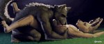 anthro athletic big_ears black_body black_fur curling_toes duo feet fur grass grip licking light lying male male/male male_on_top moonlight night on_back on_top outside plant sex slim smile tan_body tan_fur toes tongue tongue_out senome canid canine canis fennec_fox fox mammal true_fox wolf