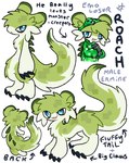 anthro big_claws cheek_tuft claws creeper_hoodie facial_tuft feral fluffy fluffy_tail male solo tail tuft dethtwink monster_energy palworld pocketpair roach_(dethtwink) chillet hybrid mammal mustelid musteline pal_(species) stoat true_musteline weasel model_sheet