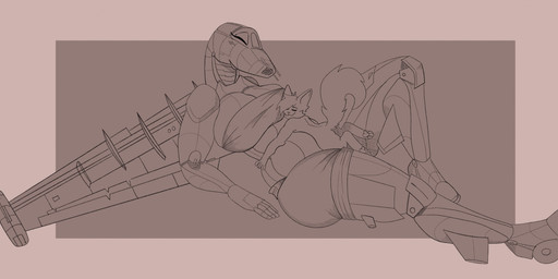 aircraft airplane anthro back_wings belly big_breasts bottomwear breasts clothed clothing cockpit duo female fin fur hug jet jet_engine leg_fins machine male metallic_body navel non-mammal_breasts non-mammal_navel not_furry shorts simple_background size_difference smile su-25_frogfoot tail tail_fin thick_thighs topwear vehicle wheel wheel_feet wings merusartz aeromorph ambiguous_species living_aircraft living_machine living_vehicle mammal digital_media_(artwork) hi_res