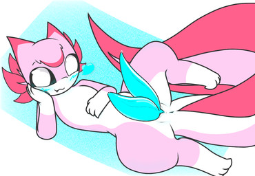 2_penises 3_toes 4_fingers anal animal_genitalia animal_penis anthro big_penis big_tail black_sclera blue_penis blush bodily_fluids cetacean_genitalia cetacean_penis cute_fangs diphallism external_gills fangs feet feral fin fingers genital_slit genitals gills hair hair_over_eye hand_on_cheek hand_on_chest heart_symbol hemipenes long_penis long_tail looking_at_viewer lying male multi_genitalia multi_penis multicolored_body on_back penis pink_body raised_leg simple_background solo spread_legs spreading tail tail_fin tapering_penis teeth toes toony white_eyes hikiwi kiwi_(hikiwi) amphibian axolotl marine mole_salamander salamander colored digital_drawing_(artwork) digital_media_(artwork) traditional_media_(artwork)