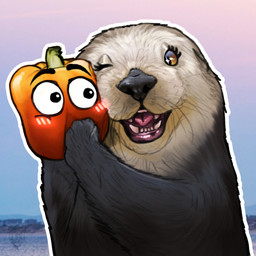 ambiguous/ambiguous ambiguous_gender black_nose blush brown_body brown_fur day duo eyelashes feral food fruit fur holding_character holding_food holding_fruit holding_object one_eye_closed open_mouth outside pepper_(fruit) photo_background plant seaside surprised teeth water whiskers band1tnsfw dougdoug rosa_(sea_otter) elemental_creature flora_fauna food_creature living_fruit mammal mustelid otter sea_otter 1:1 2023 digital_media_(artwork) hi_res photography_(artwork) female_(lore) male_(lore)