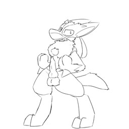 3_toes angry animal_genitalia animal_penis anthro balls biped canine_genitalia canine_penis erection feet fur genitals knot long_ears looking_at_viewer male nude penis pointy_ears prick_ears semi-anthro simple_background solo spikes standing toes aquest nintendo pokemon canid generation_4_pokemon lucario mammal pokemon_(species) 1:1 2015 black_and_white monochrome