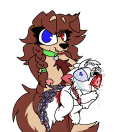 adult_on_young age_difference all_the_way_through ambiguous_gender anthro blood blood_drip blood_from_ass blood_from_mouth blood_in_ass blood_in_mouth blood_on_penis bodily_fluids braided_hair breasts collar dripping duo exposed_breasts eyewear fluffy fluffy_tail genital_fluids glasses gynomorph gynomorph/ambiguous hair heterochromia intersex intersex/ambiguous leaking_precum looking_at_viewer neonate nosebleed penetration precum tail tear_stains tears young roomwithavoid lyla_(arsononymous) scribbles_(arsononymous) ambiguous_species canid canine canis domestic_dog mammal incest_(lore)