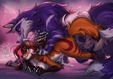 anthro anthro_on_feral anthro_penetrated bestiality biped blush bodily_fluids breasts butt claws countershade_torso countershading cum duo feet female female_anthro female_on_feral female_penetrated feral feral_on_top feral_penetrating feral_penetrating_anthro feral_penetrating_female fingers from_behind_position fur genital_fluids hair male male/female male_feral male_on_anthro male_penetrating male_penetrating_anthro male_penetrating_female nude nude_anthro nude_female obscured_penetration penetration penile penile_penetration pump_(sound_effect) rear_admiral_position sex smile tail teeth toes vaginal vaginal_penetration tlt_echelon emmy_velanie_(xccapt04) poojawa canid canine fox mammal 2026 digital_drawing_(artwork) digital_media_(artwork) hi_res