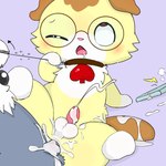 anal anal_penetration anthro bodily_fluids collar cum duo feral fur genital_fluids genitals grey_body grey_fur male male/male penetration penile penile_penetration penis penis_in_ass string yellow_body yellow_fur young drugolld jewelpet sanrio sega sega_fave alex_(jewelpet) dian_(jewelpet) domestic_cat felid feline felis mammal 1:1 hi_res