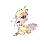 bodily_fluids born chibi egg feathers female genital_fluids genitals oviposition pussy solo tears vaginal_fluids usaragamok animal_crossing nintendo phoebe_(animal_crossing) avian bird ostrich ratite 1:1 hi_res