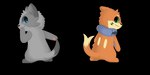 2:1 alpha_channel animated buizel domestic_ferret fur generation_4_pokemon grey_body grey_fur gulonine mammal marten mustelid musteline nintendo orange_body orange_fur pokemon pokemon_(species) resachii sachii_(resachii) short_playtime simple_background soggy_(soggybuizel) tail transparent_background true_musteline weasel