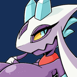 anthro big_breasts blue_eyes breasts clothed clothing female looking_at_viewer solo thegentlebro nintendo pokemon hedi_(echovalia) froslass generation_4_pokemon pokemon_(species) spirit 1:1 aliasing alpha_channel binary_drawing digital_drawing_(artwork) digital_media_(artwork) low_res