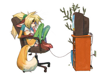 autofellatio blonde_hair blush bracelet circumcised circumcision_scar clothing controller digit_ring dipstick_tail ear_piercing ear_ring electronics erection feet femboy fur game_controller genital_scar genitals glans hair houseplant humanoid_genitalia humanoid_penis inner_ear_fluff jewelry leg_warmers legwear licking long_hair long_penis male markings masturbation open_mouth oral oral_masturbation orange_body orange_fur outlet paws penile penile_masturbation penis penis_lick piercing ponytail ring ring_piercing scar sex simple_background sitting solo tail tail_markings television toe_ring toes tongue tuft watching_television white_background white_body white_fur bassarisky synthi_(sneakerfox) canid canine fox mammal 2025 absurd_res digital_media_(artwork) digital_painting_(artwork) hi_res painting_(artwork)