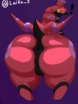 anus big_butt butt female feral genitals huge_butt hyper hyper_butt looking_at_viewer looking_back pussy solo surprise thick_thighs laika_2 nintendo pokemon arthropod generation_5_pokemon myriapod pokemon_(species) scolipede absurd_res hi_res