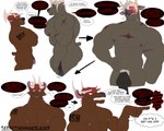 5:4 age_difference angry anthro antlers balls big_penis blitzen bodily_fluids christmas dasher deer dialogue duo english_text eyes_closed father_(lore) father_and_child_(lore) father_and_son_(lore) flaccid genitals holidays horn incest_(lore) male male/male mammal muscular muscular_male new_world_deer nipples nude open_mouth parent_(lore) parent_and_child_(lore) parent_and_son_(lore) penis profanity reindeer scar son_(lore) speech_bubble sweat tattoo terrethemageslayer text