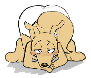 anthro ass_up big_butt blush butt clothed clothing looking_at_viewer male solo tail tail_aside thick_tail underwear underwear_only unbearlievable_(artist) nickelodeon rocko's_modern_life rocko_rama macropod mammal marsupial wallaby digital_media_(artwork)