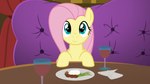 alcohol beverage container cup dinner dinner_date drinking_glass female feral glass glass_container glass_cup looking_at_viewer sitting smile solo wine wine_glass wings sollace friendship_is_magic hasbro my_little_pony mythology fluttershy_(mlp) equid equine horse mammal mythological_creature mythological_equine pegasus pony absurd_res hi_res