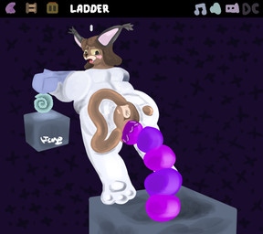 anthro anus big_butt blush bodysuit butt cat_tail clothing cosmic_background ear_tuft fangs female gameplay_mechanics latex latex_bodysuit latex_clothing latex_skinsuit overweight overweight_female paws penetration portal rear_view skinsuit solo space space_background spacesuit surprised tail tail_anus teeth tentacle_in_vagina tentacle_penetration tentacles tight_clothing torn_clothing tuft vaginal vaginal_penetration wardrobe_malfunction weapon ishitmypants mosa_lina frost_(ishitmypants) caracal caracal_(genus) felid feline mammal lineless
