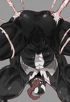 anus anus_only big_muscles black_body bodily_fluids butt emblem empty_eyes long_tongue looking_at_viewer looking_through looking_through_legs male muscular muscular_humanoid muscular_male not_furry saliva sharp_teeth smile solo spider_web spread_legs spreading teeth tongue tongue_out taoren marvel venom_(marvel) alien alien_humanoid humanoid symbiote hi_res