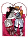 2002 absurd_res all_fours anus back_turned bed blonde_hair blue_eyes blue_fur brown_hair butt eyewear female fishnet fur garter_belt glasses grey_fur hair hand_on_butt hi_res lesbian lingerie long_hair mouse mousey_love_girls nude pillow prehensile_tail pussy raised_tail red_eyes rodent stockings terrie_smith tongue tongue_out
Rating: Explicit
Score: 14
User: borgiaborgia
Date: April 02, 2013