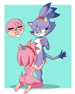 accessory anus breasts butt clitoral clitoris clitoris_lick cunnilingus duo eyelashes eyes_closed fangs feet female female/female fingering fingering_self forehead_gem fur gem genitals glistening glistening_butt hair hair_accessory hairband hand_on_breast hand_on_head heart_symbol kneeling long_eyelashes masturbation nipples nude nude_female oral orange_eyes pink_body pink_fur pink_nipples ponytail purple_body purple_fur sex smile tail teeth vaginal vulva akuzaguy sega sonic_the_hedgehog_(series) amy_rose blaze_the_cat domestic_cat eulipotyphlan felid feline felis hedgehog mammal absurd_res hi_res