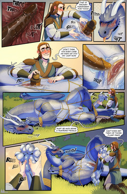after_orgasm after_sex after_vaginal anus arms_tied bdsm blue_body blue_eyes blue_scales blue_wings blush bodily_fluids bondage bound breath brown_hair claws clothed clothing dialogue dildo dildo_in_vagina dildo_insertion duo feet female female_feral feral foot_fetish foot_play foot_rub forest forest_background genital_fluids genitals grass_field hair horn internal internal_vaginal larger_female larger_feral legs_tied looking_pleasured lying male male/female male_human membrane_(anatomy) membranous_wings nature nature_background on_back on_side panting pawpads penetration plant rubbing_paws scales sex_toy sex_toy_in_vagina sex_toy_insertion size_difference smaller_human smaller_male tears tears_of_pleasure text toe_claws tongue tongue_out tree vaginal vaginal_fluid_string vaginal_fluids vaginal_fluids_on_vulva vaginal_penetration vulva white_horn wings molnyshko european_mythology inheritance_cycle mythology eragon_(character) saphira dragon human mammal mythological_creature mythological_scalie scalie western_dragon comic english_text hi_res
