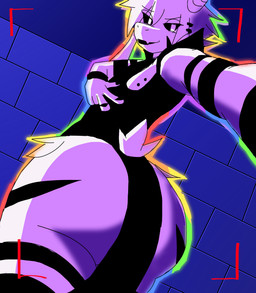 anthro big_butt black_sclera butt clothed clothing femboy fur hair horn looking_at_viewer looking_back male markings partially_clothed piercing robe selfie smile solo tail white_body white_eyes white_fur white_hair aeltrix undertale undertale_(series) asriel_dreemurr_(god_form) bovid caprine goat mammal hi_res