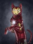 abstract_background alternate_species ambiguous_gender armor feral feral_armor furgonomics glowing machine power_armor semi-anthro solo what jenny_parks marvel iron_man domestic_cat felid feline felis mammal 2012