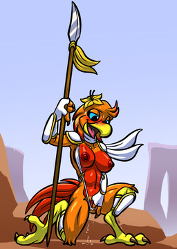 3_toes anthro areola avian_feet beak bikini bikini_aside blush bodily_fluids breasts clitoral_hood clothing clothing_aside digitigrade dripping feathers feet female fingering fingering_self fingers flower flower_on_head genital_fluids genitals holding_melee_weapon holding_object holding_polearm holding_spear holding_weapon kneeling leaking looking_pleasured masturbation melee_weapon navel nipples non-mammal_breasts non-mammal_hair non-mammal_navel non-mammal_nipples non-mammal_vulva one-piece_swimsuit open_beak open_mouth orange_body orange_feathers outside outside_masturbation plant polearm pussy_juice_leaking red_body simple_background sling_bikini smile solo spear swimwear swimwear_aside tail tail_feathers talons toes tongue two-piece_swimsuit vaginal vaginal_fingering vaginal_fluid_drip vaginal_fluid_string vaginal_fluids vaginal_masturbation vulva weapon bassybefuddle conditional_dnp windborn amara_(windborn) avian bird digital_media_(artwork) hi_res
