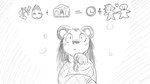 anthro blush building clock clothing female hand_holding house kerchief math neckerchief pensive pictographics solo sweater thinking topwear dragonweirdo animal_crossing nintendo olivia_(animal_crossing) sable_able eulipotyphlan felid feline hedgehog mammal hi_res