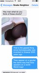 621_(number) 69_(number) absurd_res anthro asking_another boxers_(clothing) boxers_only clothed clothing english_text hi_res humor jarlium male rear_view scalie shen_(vic_johansen) solo tail text texting texting_ui topless underwear underwear_only white_body white_skin