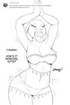 answer anthro ask_blog asking asking_another asking_for_opinion asking_how bandeau belly_chain belly_dancer belly_dancing bodily_noises bottomwear breasts clothed clothing dialogue female inviting long_tongue looking_at_viewer medium_breasts message midriff name_drop name_in_message navel open_mouth question rumbling rumbling_stomach skirt solo sound_effect_variant sound_effects term_of_endearment text tongue tongue_out topwear user_message uvula vowelless vowelless_sound_effect yes-no_question fidchellvore tumblr mika_(fidchellvore) lagomorph leporid mammal rabbit black_and_white digital_media_(artwork) english_text hi_res monochrome