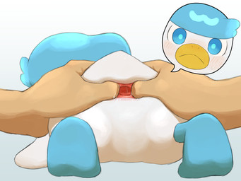 ambiguous_gender animal_genitalia ass_up bestiality cloaca cutaway duo expression_cutaway female feral gaping genital_focus genitals human_on_feral interspecies pokephilia realization rear_view simple_background spread_cloaca spreading white_background beageiso nintendo pokemon generation_9_pokemon human mammal pokemon_(species) quaxly 4:3 absurd_res hi_res