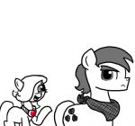 bandanna clothing cutie_mark duo earth_pony emerald_jewel_(colt_quest) equid equine fan_character feral ficficponyfic giles_pecan_(colt_quest) hasbro horse jewelry kerchief male mammal my_little_pony necklace pony simple_background white_background young young_feral