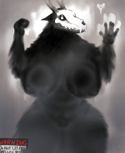 against_surface anthro antlers areola belly big_breasts big_nipples black_body black_fur bone breasts female fur genitals horn huge_thighs large_female looking_at_viewer nipples nude on_glass overweight pressing_against simple_background skull skull_head solo steam steaming teeth thick_thighs tuft vaginal warning_sign white_eyes aimskull american_mythology indigenous_north_american_mythology mythology north_american_mythology deer mammal monster mythological_creature wendigo 2026 absurd_res digital_drawing_(artwork) digital_media_(artwork) hi_res signature