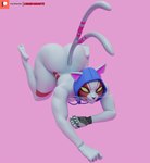 5_toes anthro ass_up blue_hood butt cybernetic_hand cybernetics empty_eyes fangs feet forked_tail fur furgonomic_headwear furgonomic_hood furgonomics hood_only humanoid_feet machine male mouth_closed multicolored_body multicolored_fur notched_ear patreon_logo pink_background pink_inner_ear plantigrade red_body red_fur simple_background solo tail teeth toes two_tone_body two_tone_fur unusual_anatomy unusual_tail whiskers white_body white_fur yellow_eyes camseven asian_mythology east_asian_mythology epic_games fortnite japanese_mythology mythology patreon nyanja_(fortnite) domestic_cat felid feline felis mammal nekomata yokai 3d_(artwork) digital_media_(artwork) hi_res