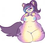 areola big_breasts blue_eyes blue_nose breast_grab breasts chubby cute ear_piercing feline female fur hair leopard long_hair mammal navel nipples one_eye_closed overweight piercing plain_background ponytail solo tail_tuft tehbuttercookie tuft violet_hair white_background wide_hips wink
Rating: Questionable
Score: 4
User: Z-cat8
Date: April 13, 2014