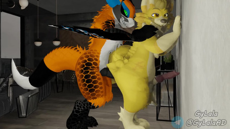 against_surface against_wall anal anal_penetration animal_genitalia animal_penis anthro anthro_on_anthro anthro_penetrated anthro_penetrating anthro_penetrating_anthro balls big_butt bouncing_balls bouncing_penis butt canine_genitalia canine_penis close-up duo erection fluffy fluffy_tail from_behind_position fur genitals hair hands_on_wall knot male male/male male_penetrated male_penetrating male_penetrating_male multiple_angles orange_body orange_fur penetration penile penile_penetration penis penis_in_ass sex standing tail white_body white_fur gylala capcom monster_hunter gylala_(character) rogerwoof_(character) canid canine canis domestic_dog fluffydog_(species) flying_wyvern mammal nargacuga 16:9 3d_(artwork) 3d_animation animated blender_(artwork) digital_media_(artwork) hi_res high_framerate huge_filesize loop no_sound short_playtime video widescreen